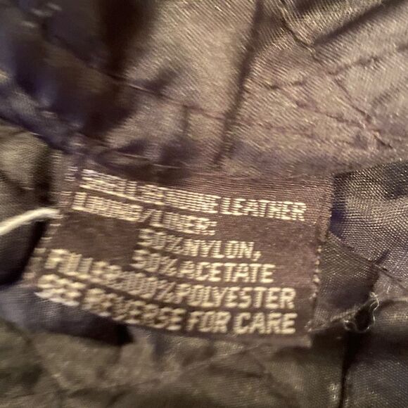 UNIK Black Leather Riding Jacket Size Large - Picture 9 of 16